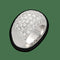 Bague 52-53 Bague pavée de diamants en or gris 18k, 3,00 ct G-VS, taille 53-54 58 Facettes FB10994