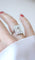 Bague 50 Bague Art déco rectangulaire en platine et diamants 3,50 cts 58 Facettes