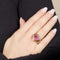 Bague 53 Bague Repossi Coeur Or Jaune Tourmaline et Diamants 58 Facettes 61G00076