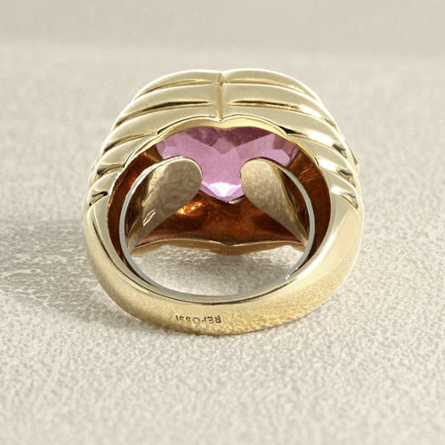 Bague 53 Bague Repossi Coeur Or Jaune Tourmaline et Diamants 58 Facettes 61G00076