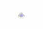 Bague 53 Bague en platine au saphir de Ceylan et diamants 58 Facettes 24054 / 24743