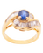 Bague 50 Stellar - Bague en or jaune 18K avec saphir et diamants 58 Facettes BO220318/STELLAR