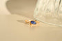 Bague 50 Bague taille navette en or jaune 18 carats et saphir 58 Facettes 3779