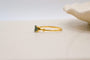 Bague 54 Bague solitaire en or jaune 18 carats et saphir 58 Facettes 3811