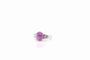 Bague 50.5 Bague vintage saphir rose étoilé de Ceylan en platine et diamants 58 Facettes 22508