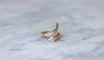 Bague 54 Bague serpent en or jaune 18k et diamants taille Superman et trapèze 58 Facettes