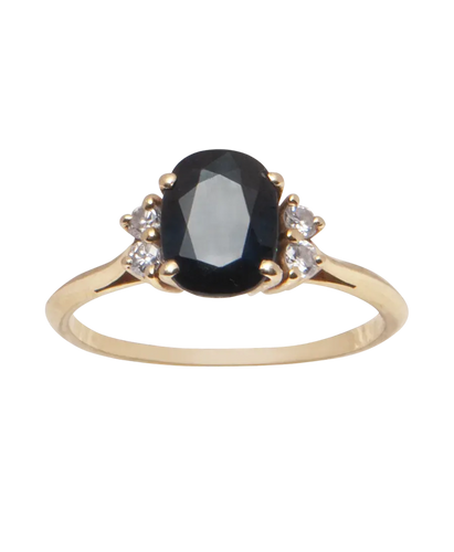 Bague 50 Splendeur - Bague épaulée en or jaune 18K avec saphir et diamants 58 Facettes BO230072/SPLENDEUR