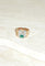 Bague 62 Bague Tank en or rose 18k et platine, émeraude et diamants 58 Facettes