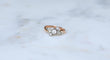 Bague 53 Bague Toi et Moi en or rose 18kt et platine, diamants 58 Facettes