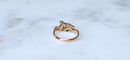 Bague 53 Bague Toi et Moi en or rose 18kt et platine, diamants 58 Facettes
