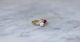 Bague 50.5 Bague Toi et Moi Belle Époque en or jaune 18k et diamants 58 Facettes