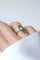 Bague 54 Bague Toi et Moi en or jaune 18kt et platine, diamants, émeraudes 58 Facettes