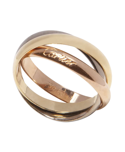 Bague 52 Cartier Trinity - Bague en or blanc, jaune et rose 18k 58 Facettes BO210678/BAGUETRINITY3ORST53CARTIER