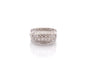 Bague 53 Bague vintage en or blanc 18k et diamants 58 Facettes 27237