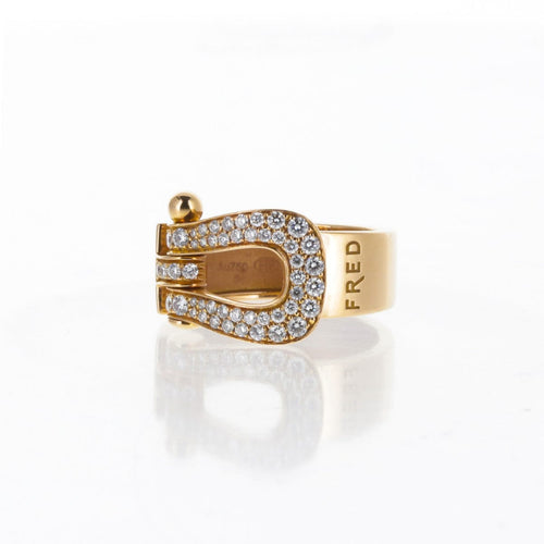Bague 51 Fred Force 10 - Bague en or rose 18 carats et diamants 58 Facettes 2.18488