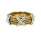 Bague 56 Bague motif corde en or jaune 18 carats et diamants 58 Facettes