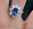 Bague 52 Bague saphir et diamants or blanc 58 Facettes 22-233