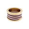 Bague 51 Bulgari B.Zero1 - Bague bandeau en or rose et cermet 58 Facettes 35003