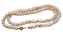 Collier Collier de perles de culture oblongues en or jaune 18 carats 58 Facettes 3791
