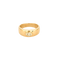 Bague 54 Bague jonc en or jaune 18 carats avec diamant ovale 0,40 ct 58 Facettes