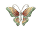 Broche Broche papillon en or blanc 18 ct, diamants, citrine, topaze et péridot 58 Facettes 33134
