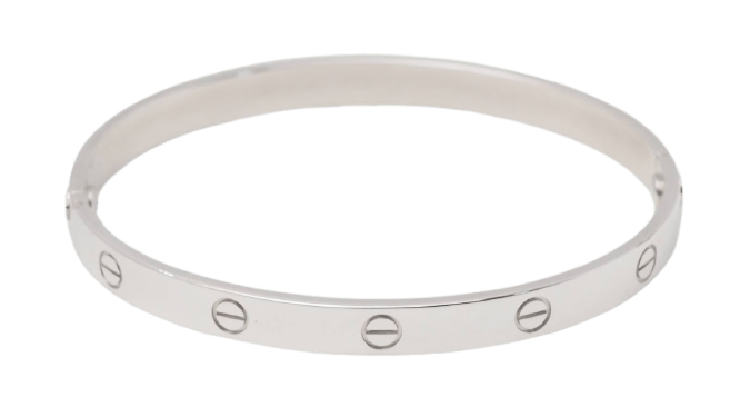 Bracelet Cartier Love - Bracelet grand modèle en or blanc 18 ct 58 Facettes 33259