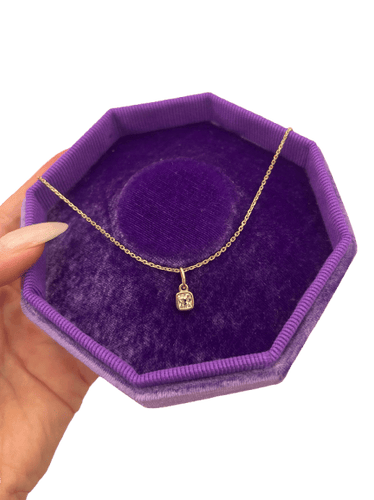 Pendentif Pendentif en or jaune 18 carats serti d’un diamant taille Peruzzi 58 Facettes 1