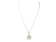 Collier Collier pendentif en or jaune 18 kt, émeraude et diamants 58 Facettes 33327