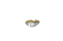 Bague 54 Bague Art Déco escalier en or jaune et blanc et diamant 58 Facettes