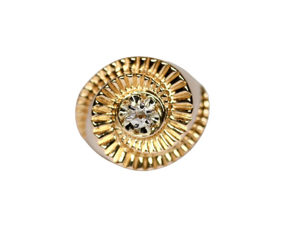 Bague 49 Bague tourbillon 1950 en or rose et diamant 58 Facettes A11907