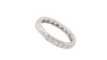 Bague 53 Alliance américaine tour complet en platine 850 et diamants 0,80 ct 58 Facettes 31755