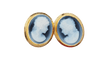 Boucles d'oreilles Boucles d’oreilles camées sur onyx en or jaune 18 ct 750 58 Facettes 32762