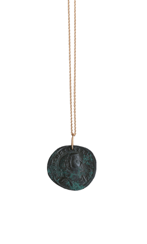 Pendentif Pendentif pièce romaine Dioclétien en or rose 18kt 58 Facettes