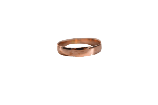 Bague 56 Alliance - Alliance lisse en or rose 18 carats 58 Facettes Ref2656