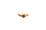 Bague 50.5 Bague cœur en or jaune 18 carats et scapolite 58 Facettes 3692