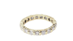 Bague 48 Alliance américaine tour complet en or jaune 18 kt et diamants 1,33 ct 58 Facettes 30725