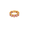 Bague 51 Bague en or jaune 18 carats sertie de saphirs roses 58 Facettes 1