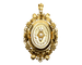 Pendentif Pendentif-broche fin XIXe en or jaune 750 et perles fines 58 Facettes A11837