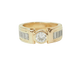 Bague 52 Bague ruban en or jaune 18 ct et diamants 58 Facettes 33599