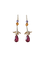 Boucles d'oreilles Lorenz Bäumer - Boucles d’oreilles pendantes en or jaune et diamants, saphirs, héliodores, rubellites 58 Facettes