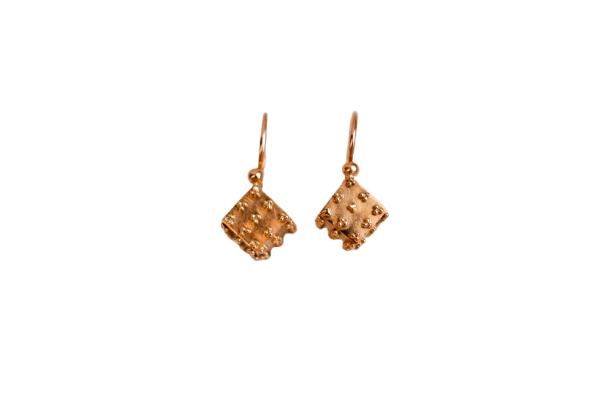 Boucles d'oreilles Boucles d’oreilles dormeuses géométriques en or jaune 18 carats 58 Facettes Ref3157