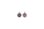 Boucles d'oreilles Boucles d’oreilles dormeuses en or jaune 18k, améthystes et diamants 58 Facettes