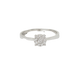 Bague 53 Bague solitaire en or blanc 18 kt et diamants 0,16 ct 58 Facettes 30917