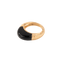 Bague 48 Cartier - Bague godronnée en or jaune et onyx 58 Facettes 1