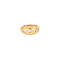 Bague 52 Bague jonc en or jaune 18 carats avec 5 diamants 58 Facettes