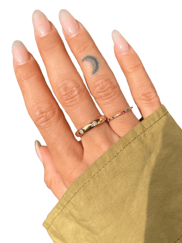 Bague 51 Anneau - Bague 7 diamants en or jaune 18 carats 58 Facettes 1