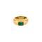 Bague 57 Bague jonc en or jaune 18 carats avec émeraude 58 Facettes 1
