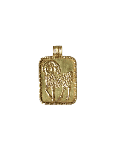 Pendentif Fred - Pendentif zodiaque Bélier en or jaune 18 kt 58 Facettes