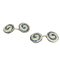 Boutons de manchette Boutons de manchette art déco en or jaune 18 carats et platine, saphirs et diamants 58 Facettes