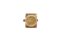Bague 53 Bague Dos Pesos mexicaine en or jaune 18 carats 58 Facettes
